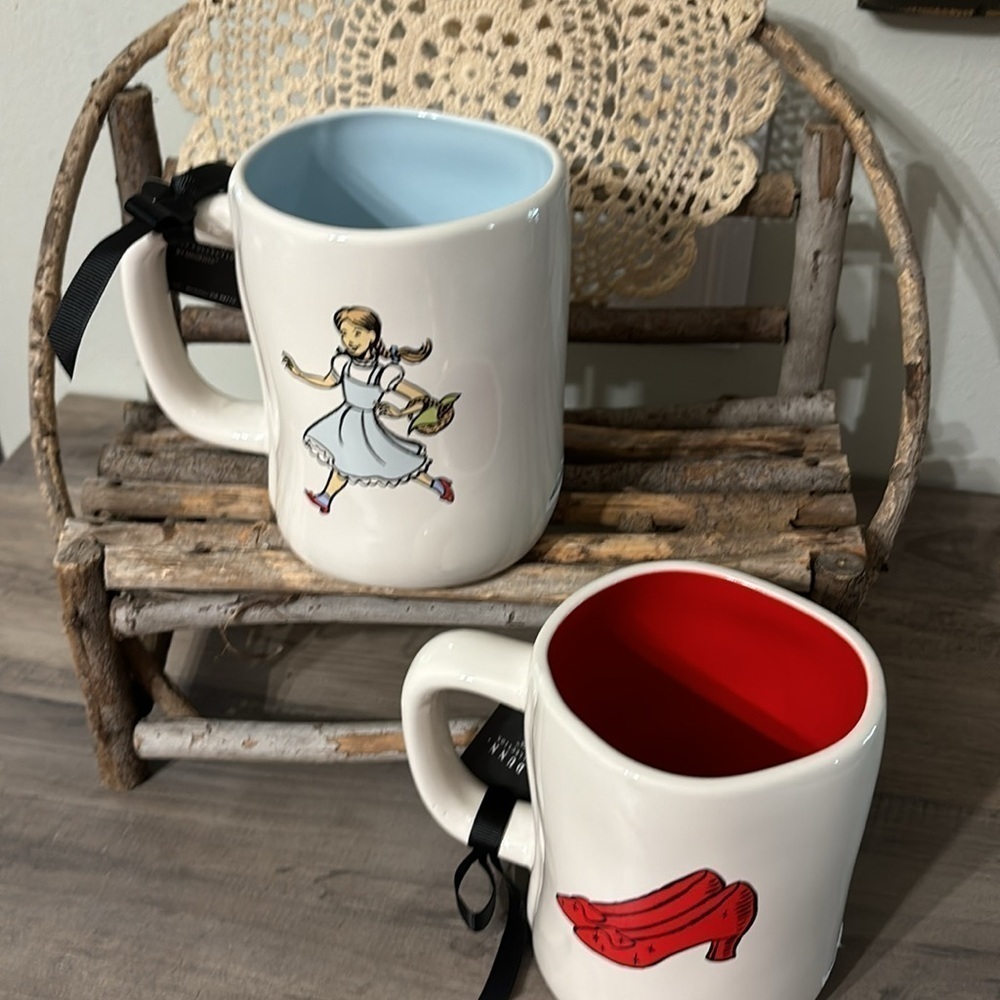 NWT RAE DUNN WIZARD OF OZ FOLLOW YOUR PATH AND THERE'S NO PLACE LIKE HOME MUGS - Picture 2 of 9